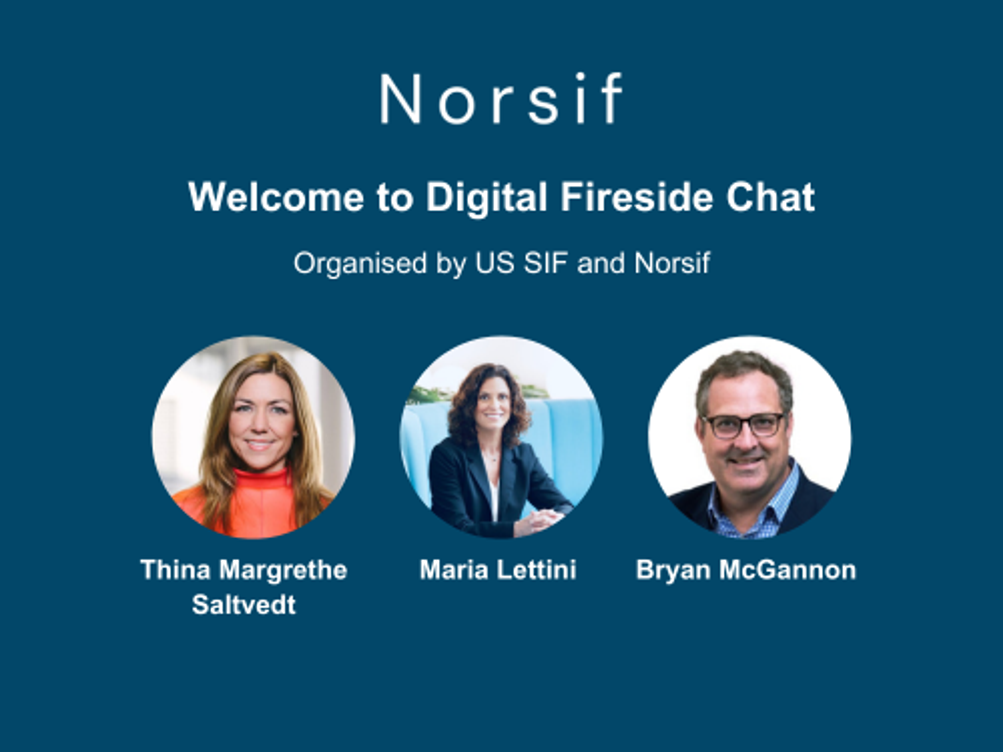 Invitation: Norsif and US SIF Digital Fireside Chat