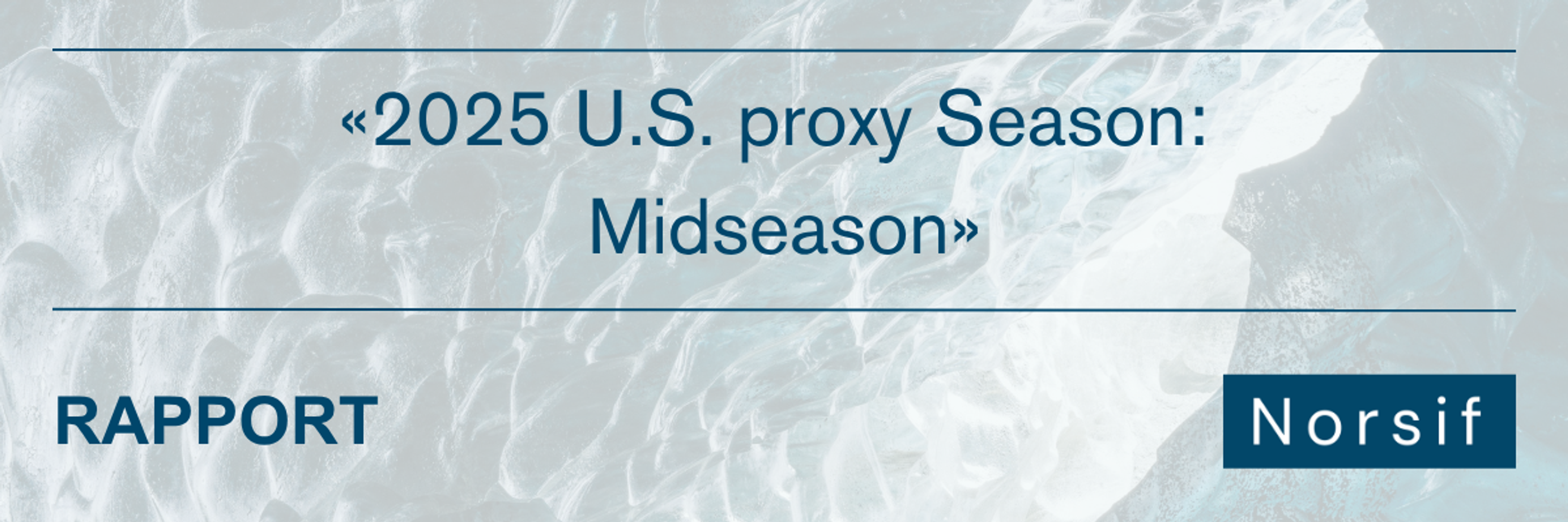 «2025 U.S. Proxy Season: Midseason»