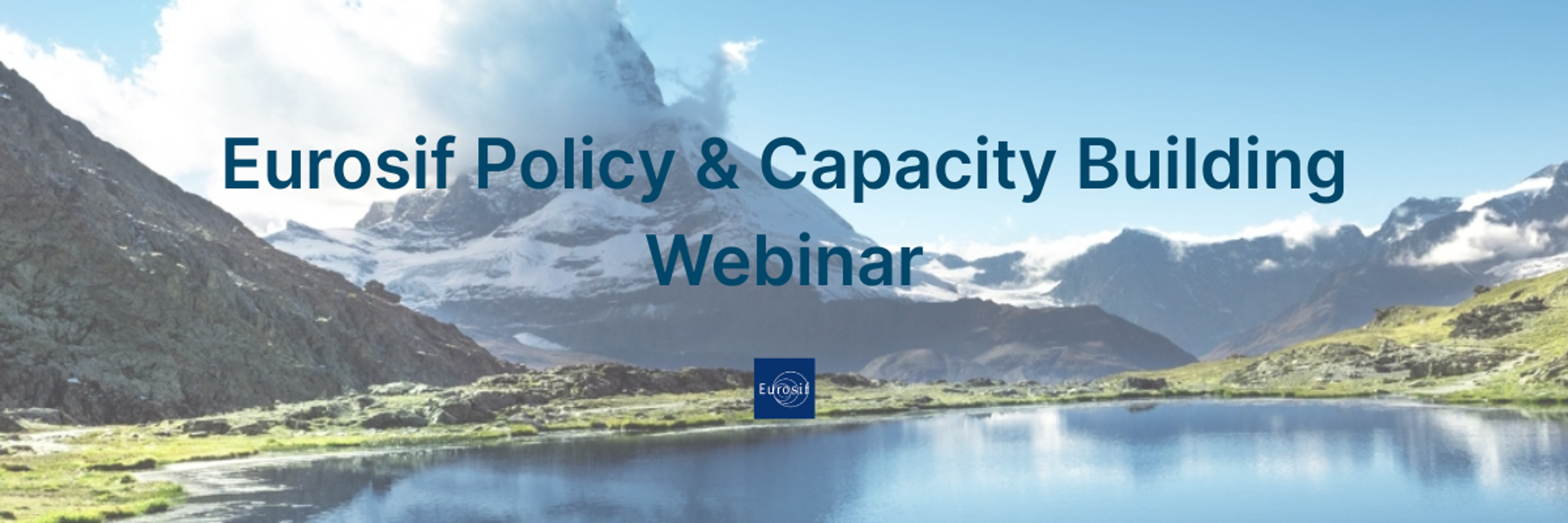 Norsif informs: Eurosif Policy & Capacity Building Webinar