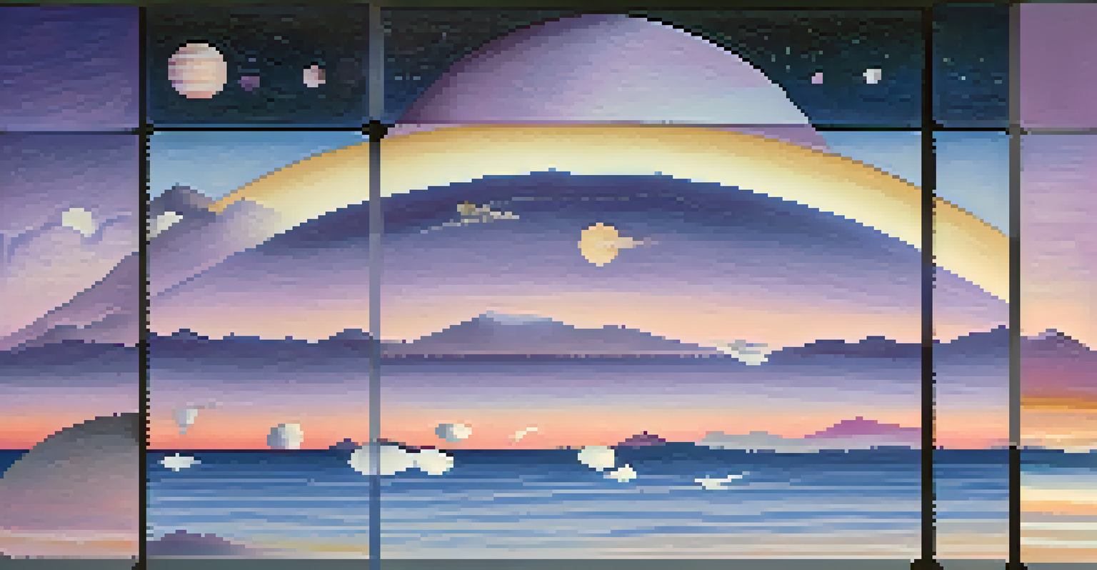 A colorful diagram illustrating the stages of sleep, including light sleep, deep sleep, and REM sleep, set against a calming gradient background.