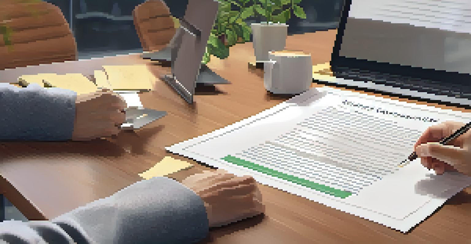 Two hands exchanging a document in a workspace, demonstrating effective communication and mutual respect.