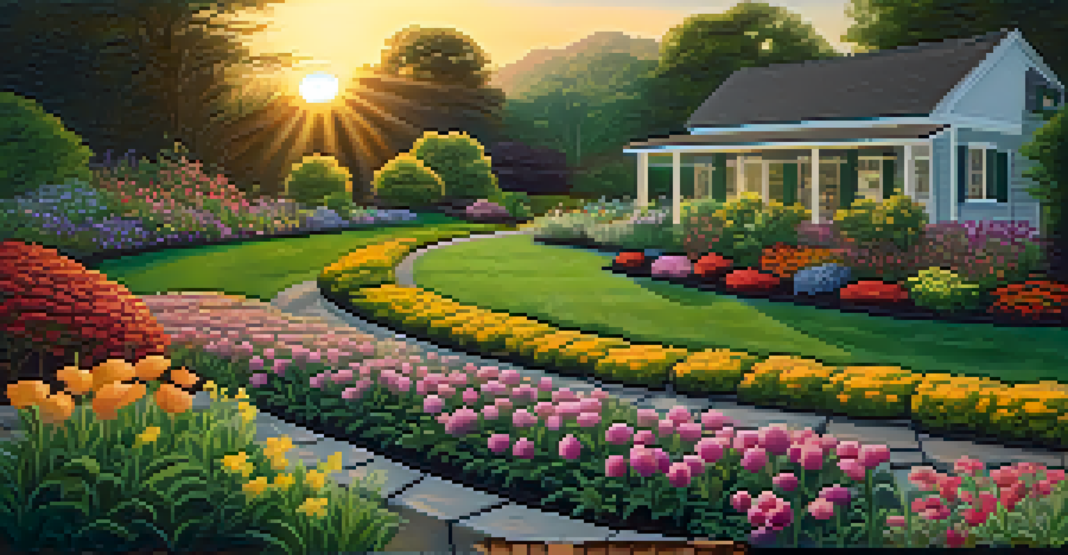A gardener planting seeds in a serene garden, symbolizing the nurturing of stakeholder relationships.