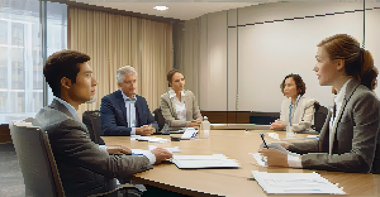 Close-up of two team members engaged in active listening during a meeting, showcasing an atmosphere of respect and engagement.