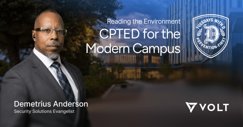 Demetrius Anderson discusses CPTED for modern university and college campuses