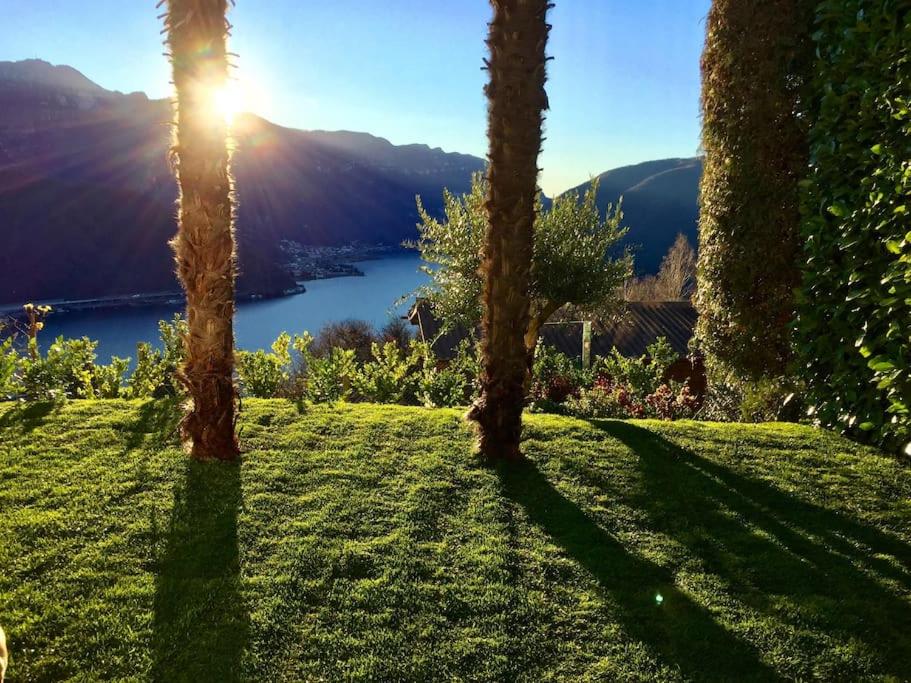 Image 0 - Single family house with lake view in Carona