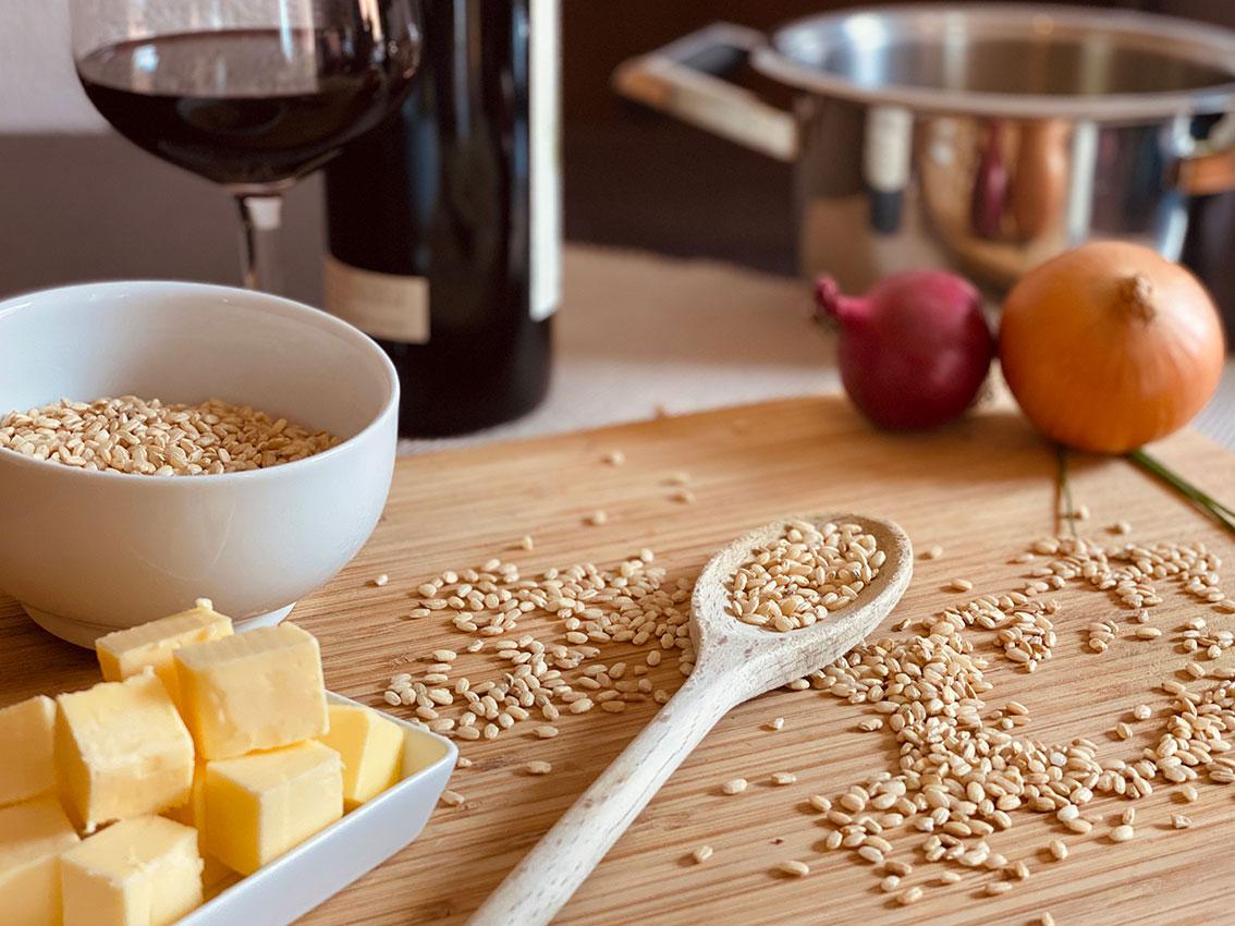 Image 1 - Merlot-Risotto mit Luganighetta - Das Rezept