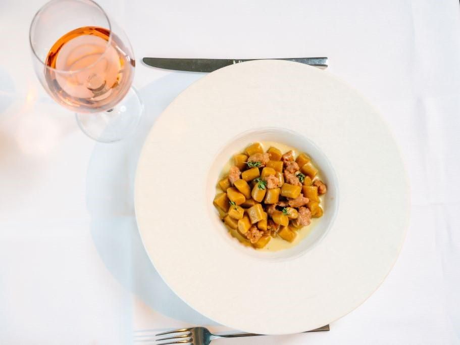 Image 1 - Semolina gnocchetti with Farina bóna, cicitt and Ticino blue goat cheese - The recipe