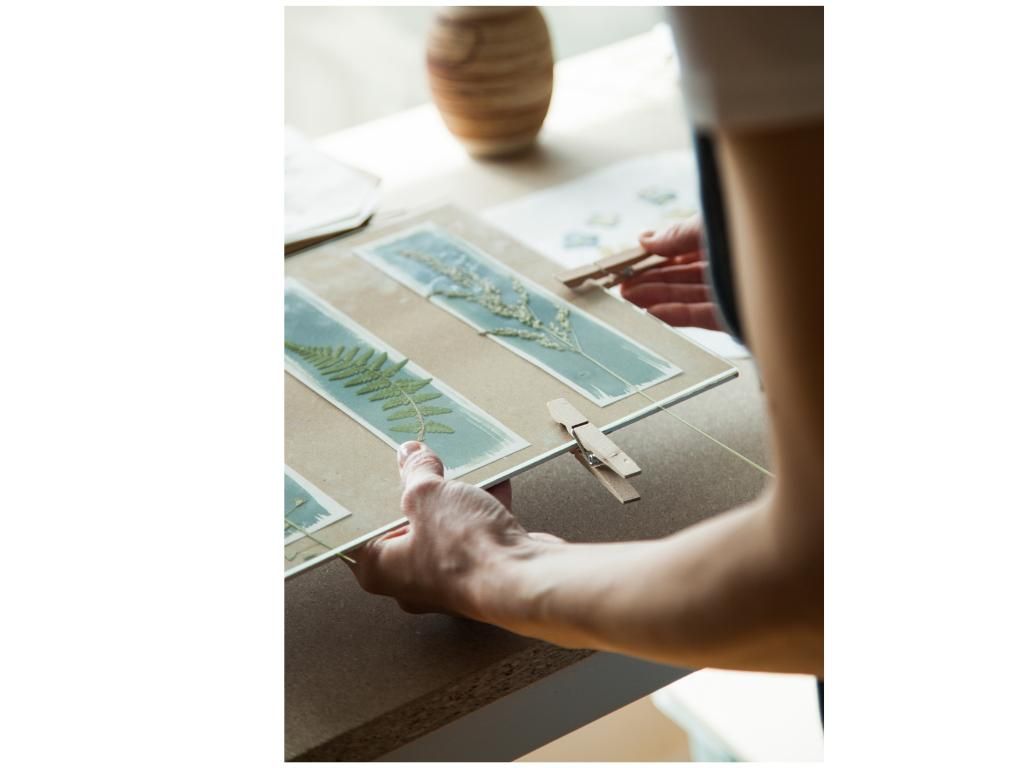 Image 2 - Ticino in blue - cyanotype bookmark