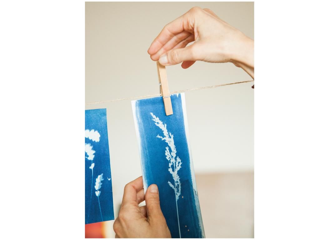 Image 1 - Ticino in blue - cyanotype bookmark