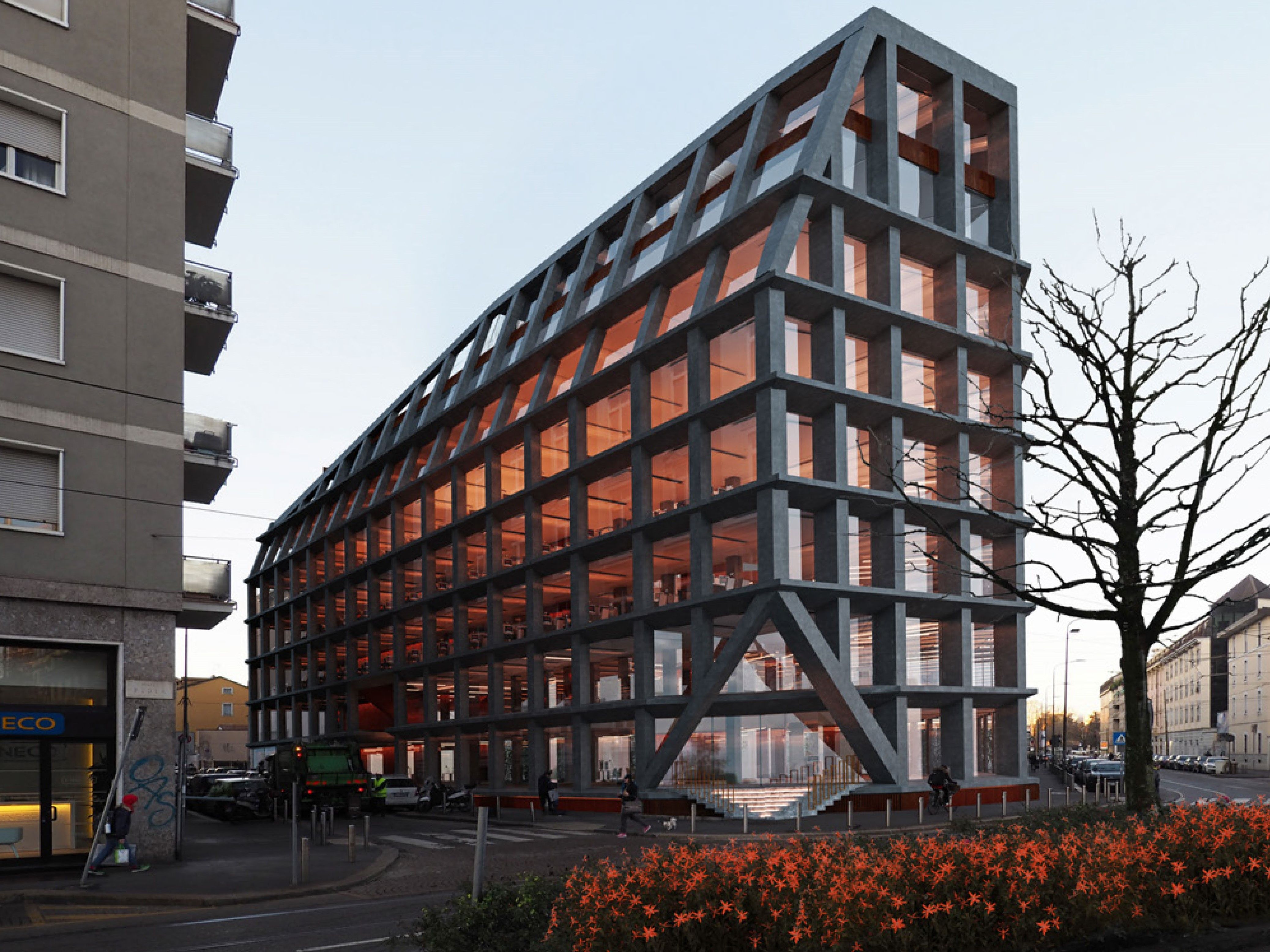 Riqualificazione dell'immobile esistente in Piazza Fidia 1