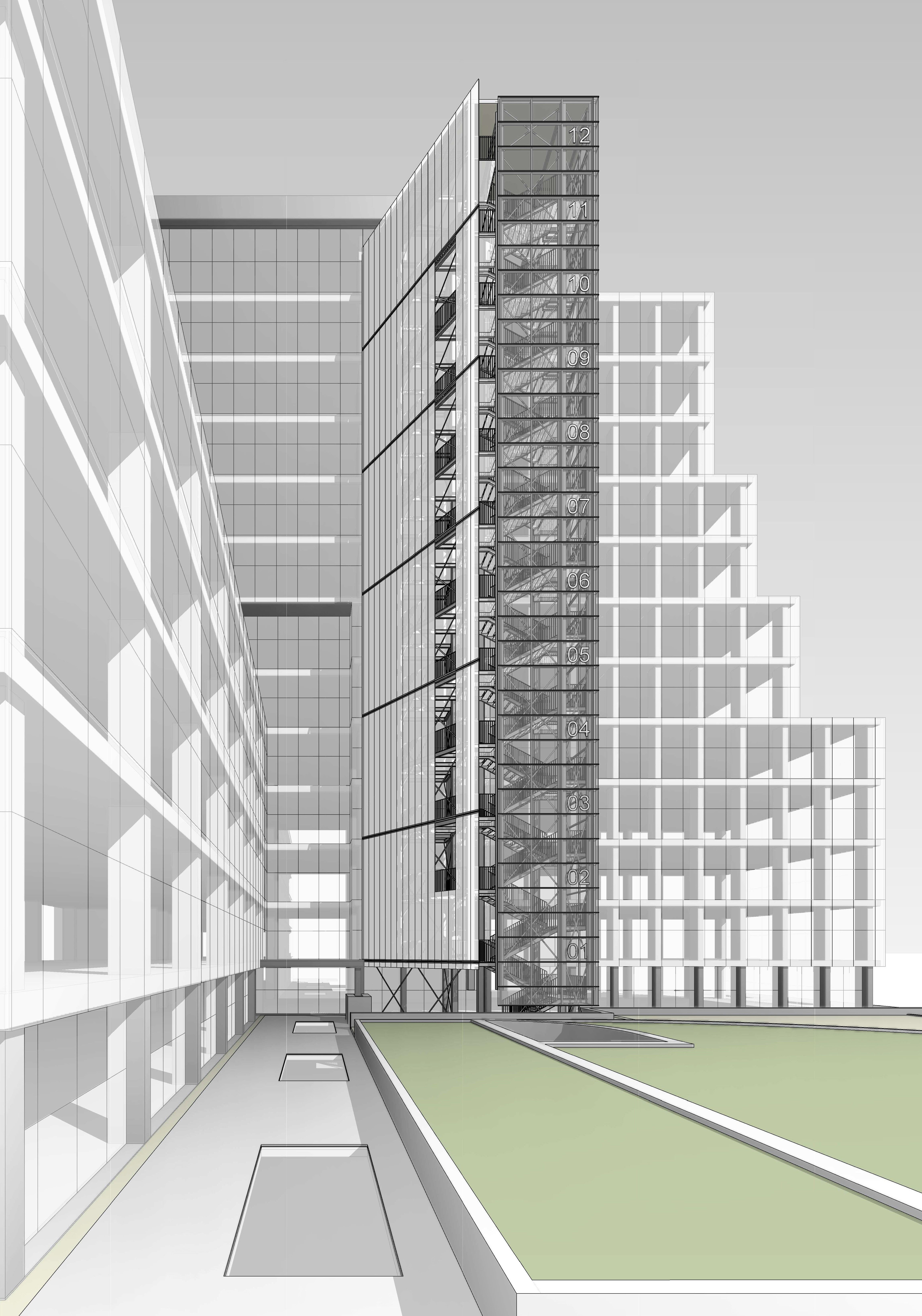 Nuova scala di emergenza in carpenteria metallica