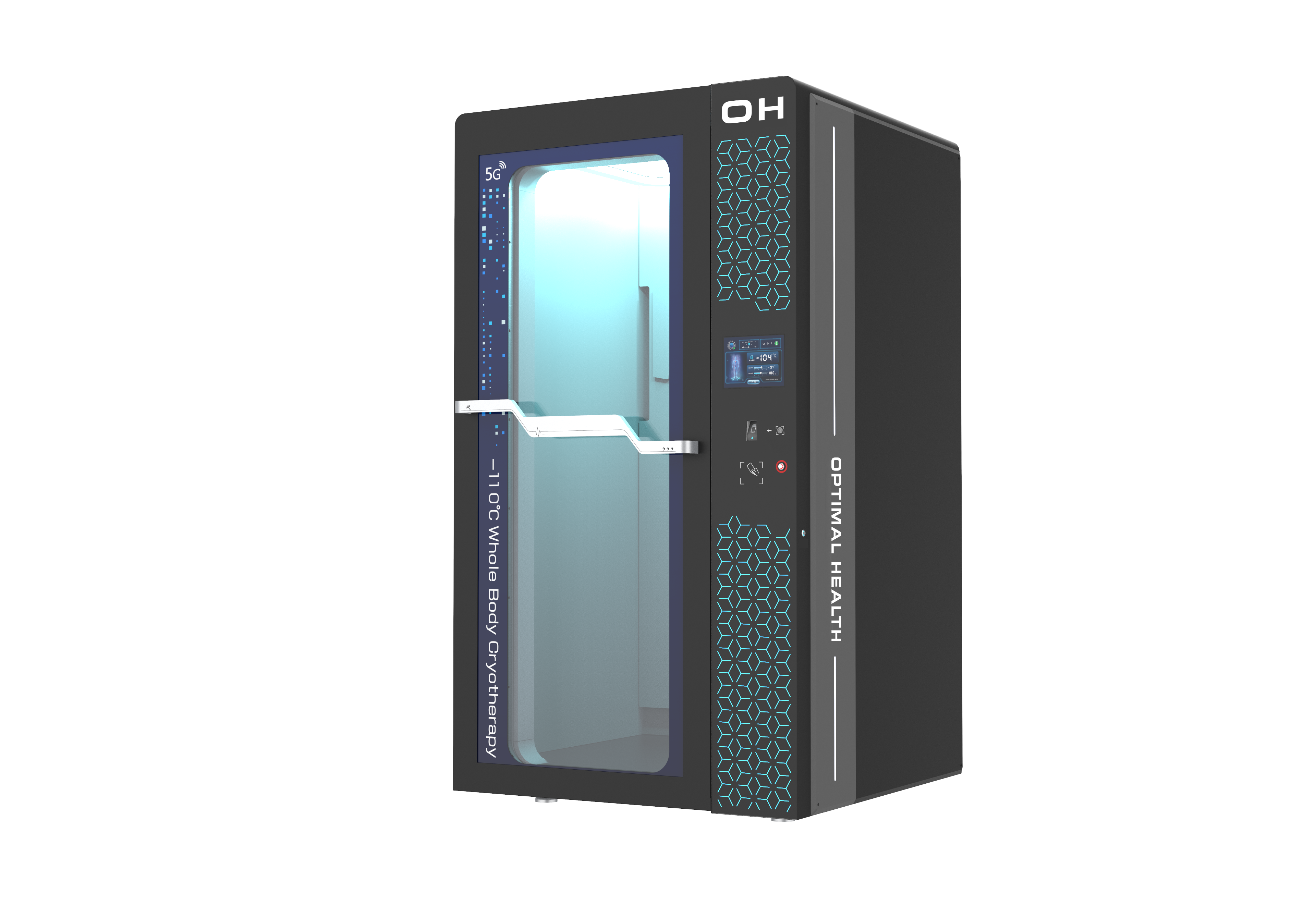 Cryo 1-2 Person - Electric Whole-Body Cryotherapy Chamber - hyperbaric chamber alternate angle