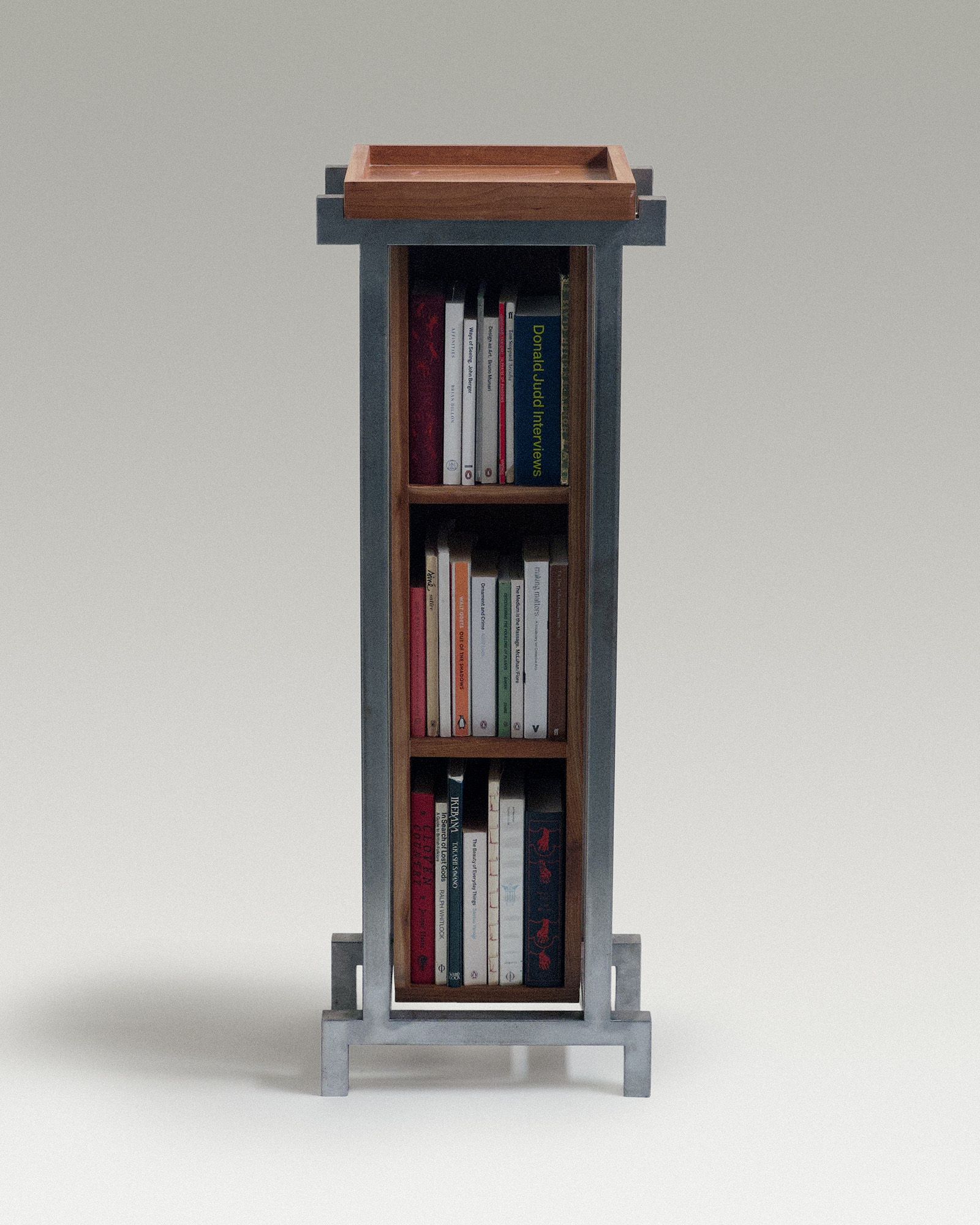Lattice Table Tall with Cabinet