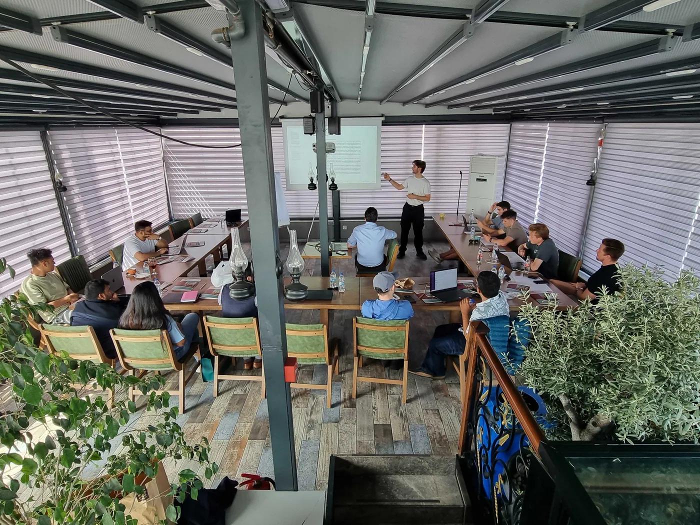 The ALFA team at a workshop