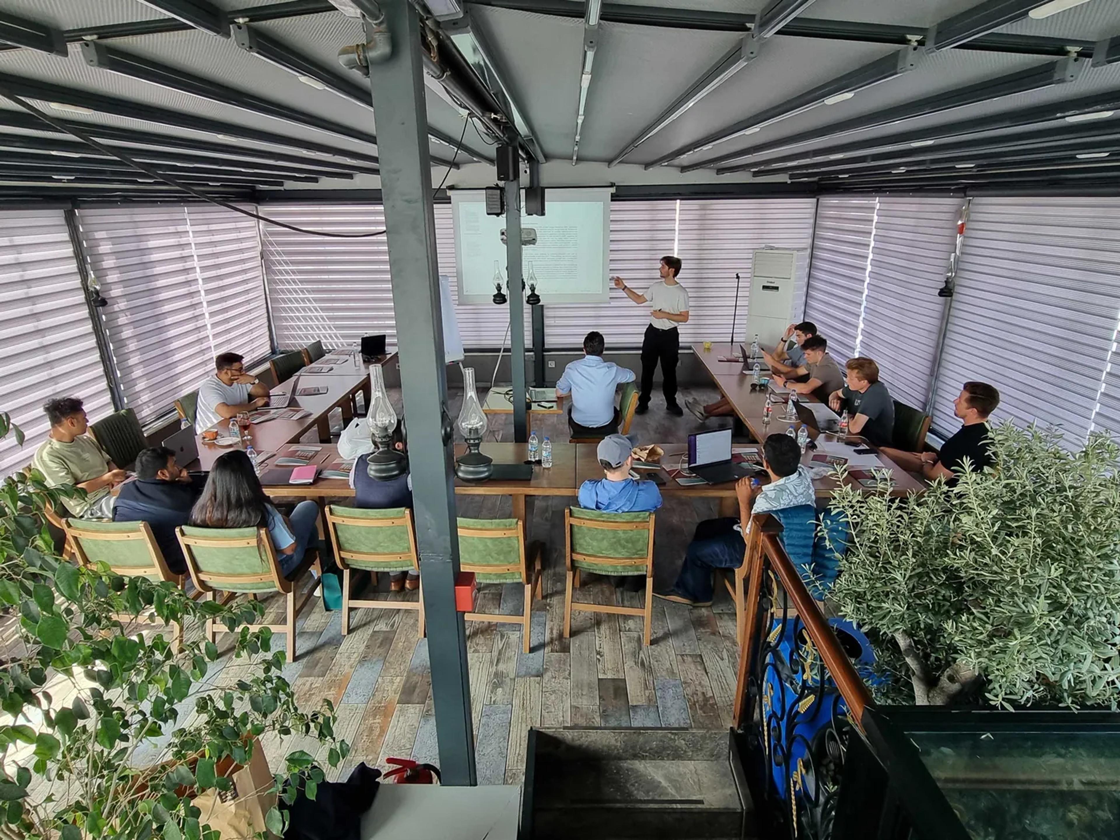 The ALFA team at a workshop