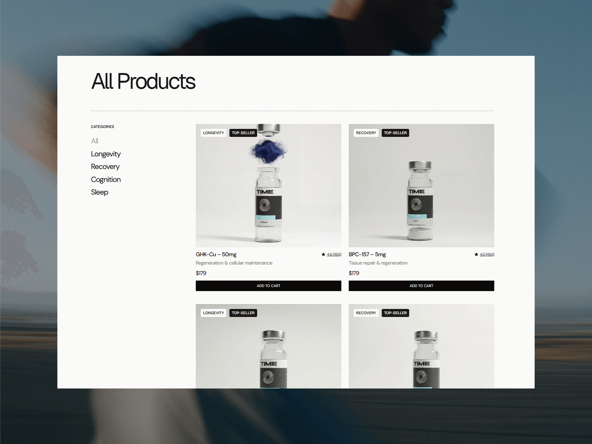 Products page