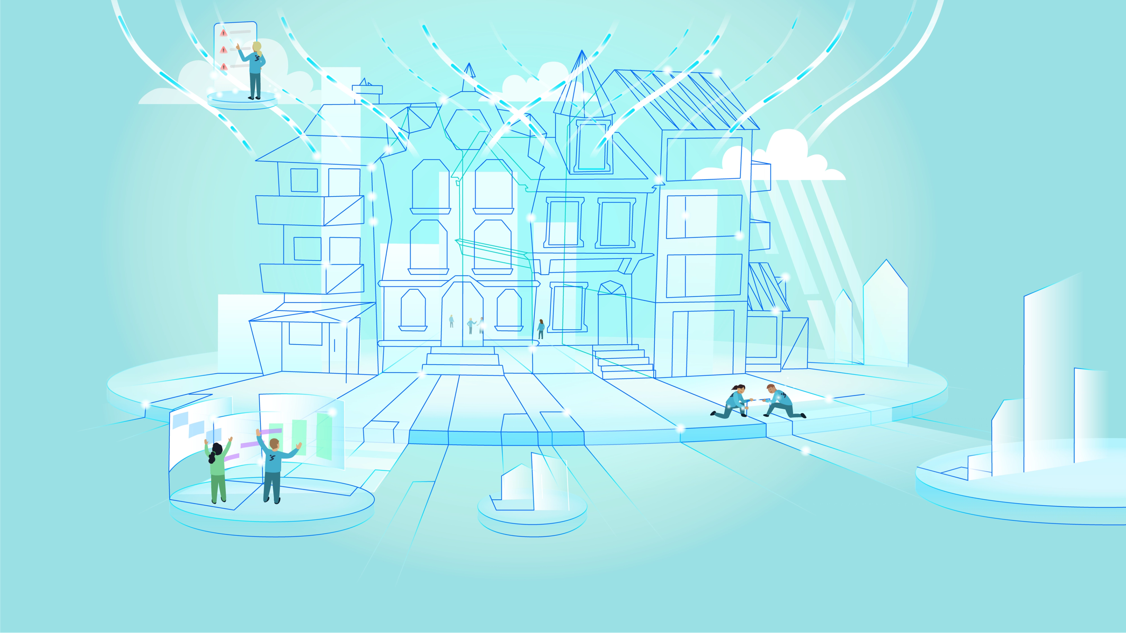 An illustration of the future of living