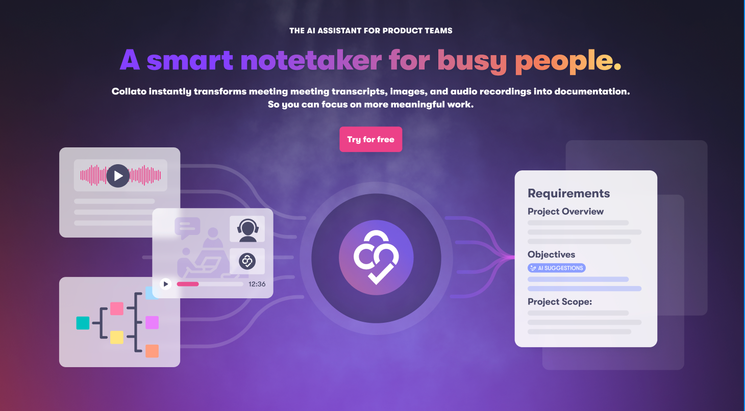 AI Notetaker & Document Generator | Collato