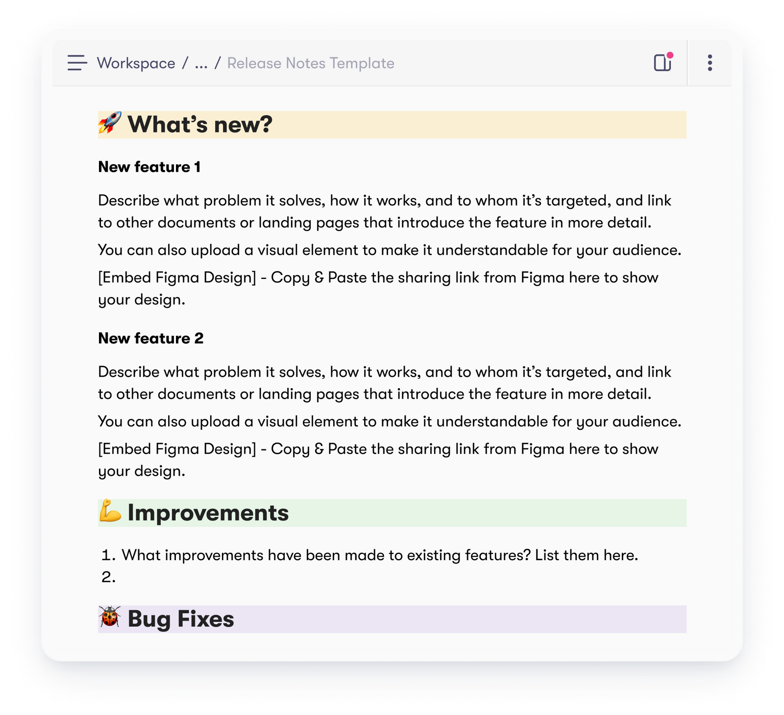 Release Notes Template Guide & Best Practices Collato
