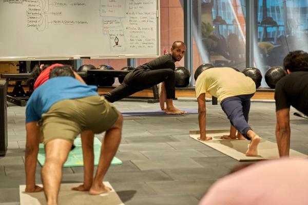 Glimpses from a mobility cum asana workshop