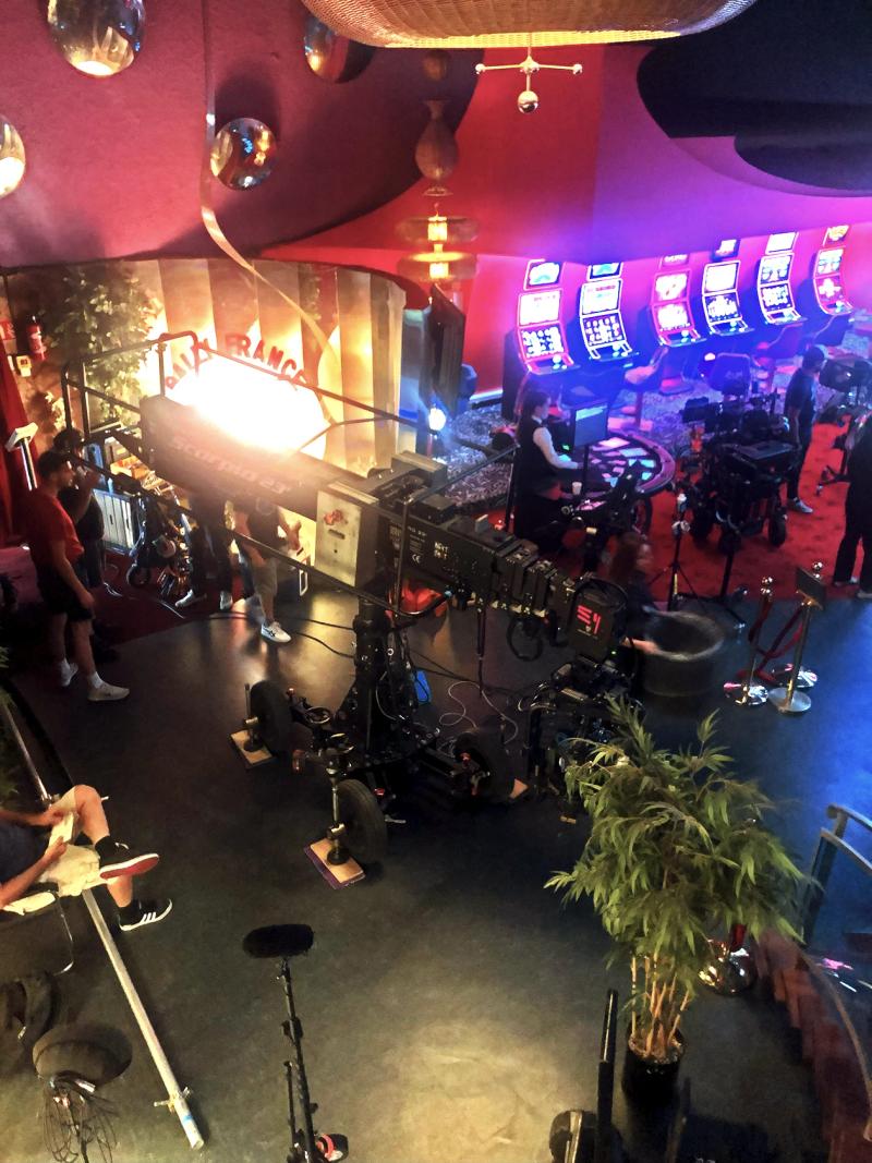 Photo d’un tournage au Casino