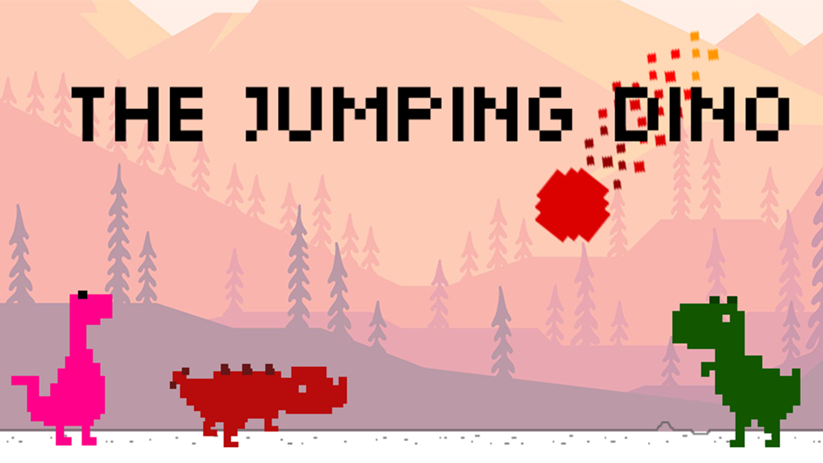 The Jumping Dino -- a full mobile game inspired by the Chrome Dino with campaign levels, diverse biomes, and multiplayer