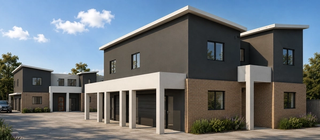 co-living housing with shared driveway