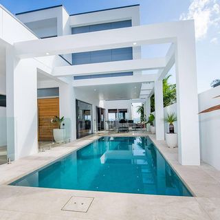 luxury pool in alfresco area