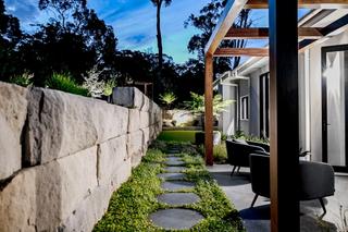 Cordeux Abode retaining walls