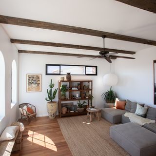 rustic-style living room