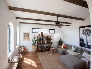 rustic-style living room