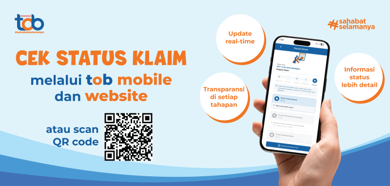 Cek Status Klaim melalui tob mobile dan website