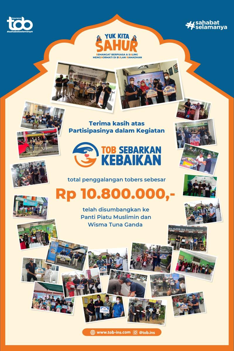 tob insurance Sebarkan Kebaikan di Bulan Ramadhan 2022