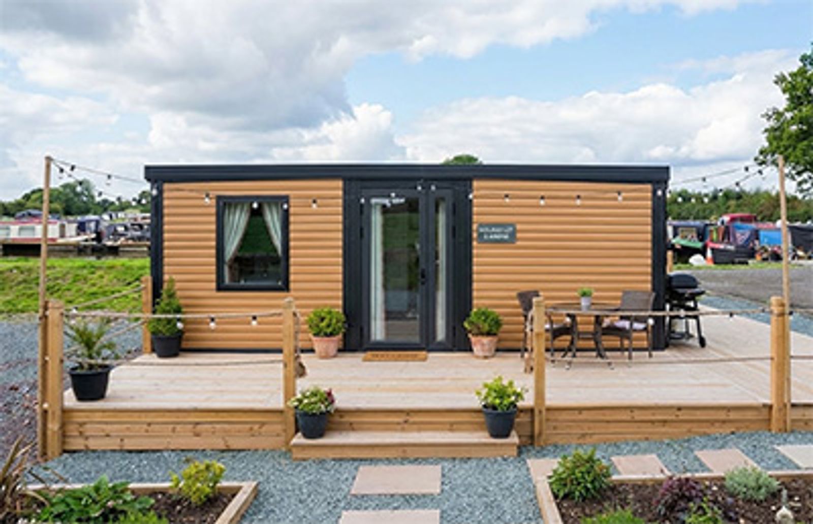 A PrefabX unit set up as a holiday let, ready for guests