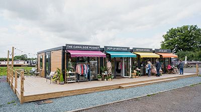 A coastal café and retail unit, trading in days, Devon coast, built with the PrefabX Hub