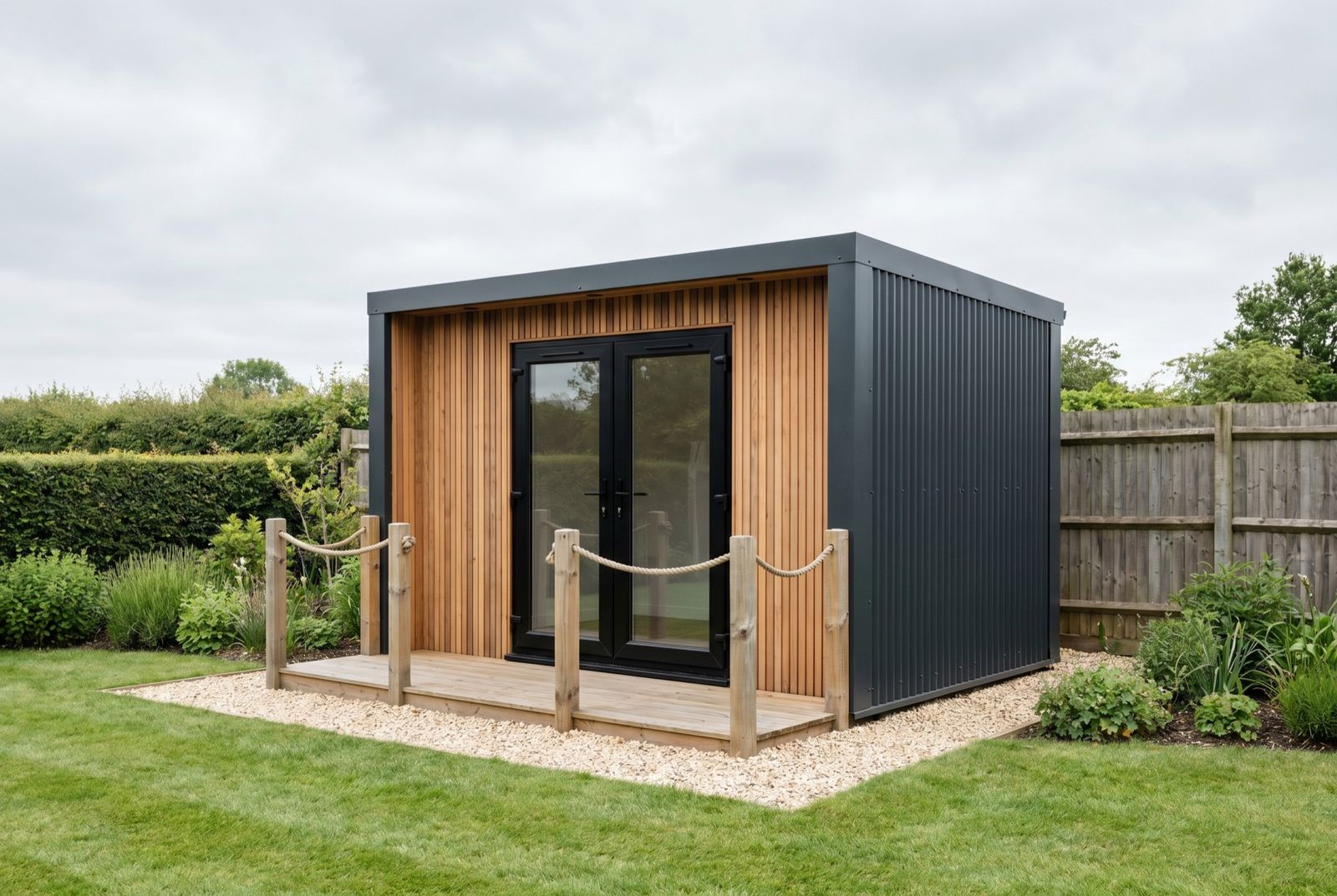 A PrefabX home in open countryside, used as a holiday home