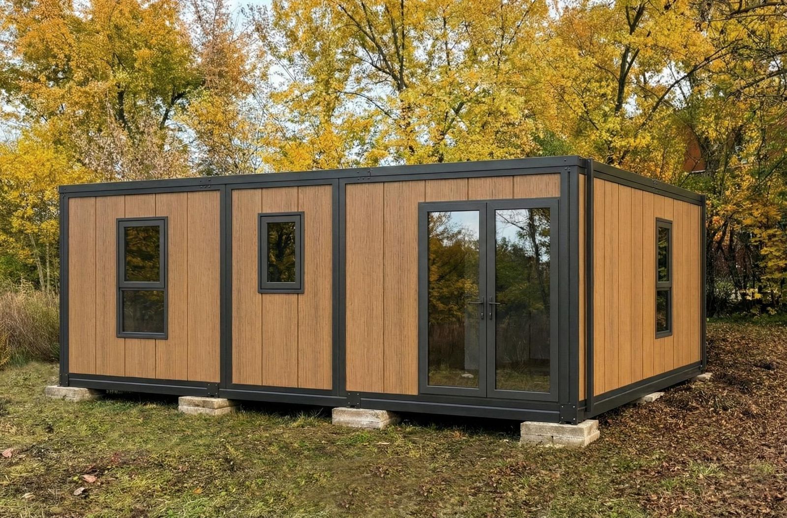 A PrefabX family home arriving on site fully finished