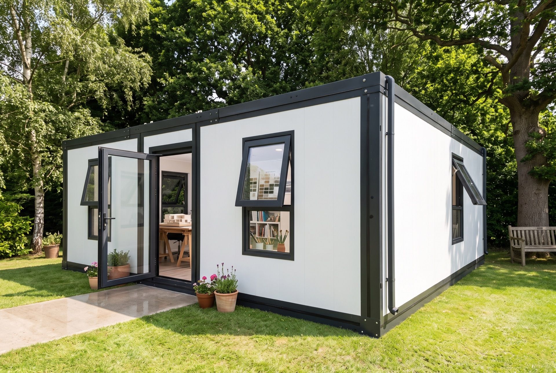 A PrefabX garden studio