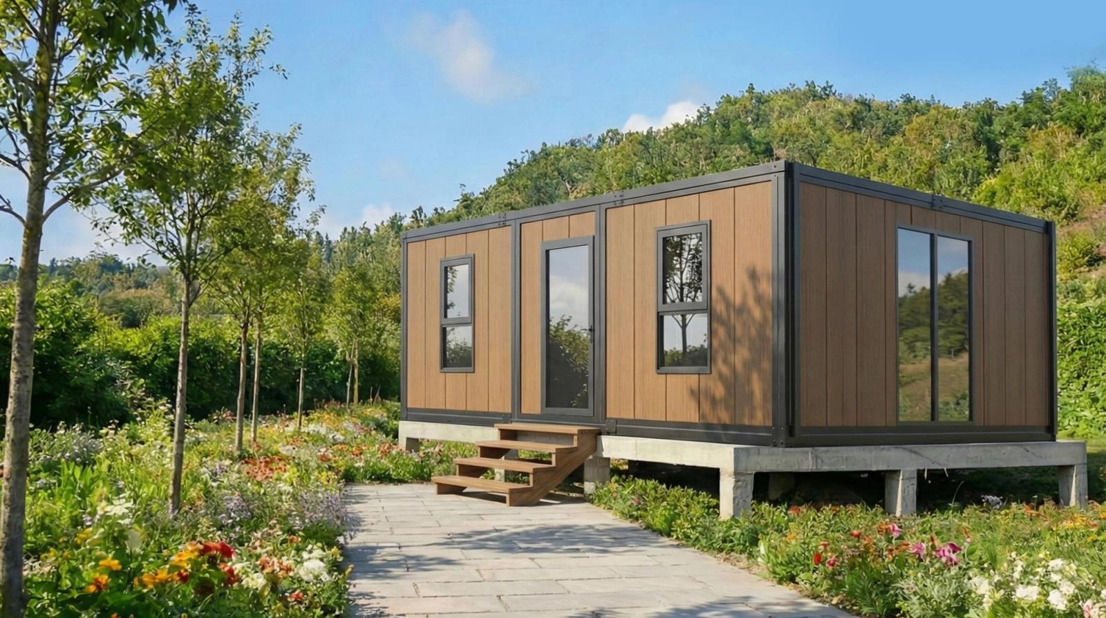 PrefabX units being installed as holiday park accommodation