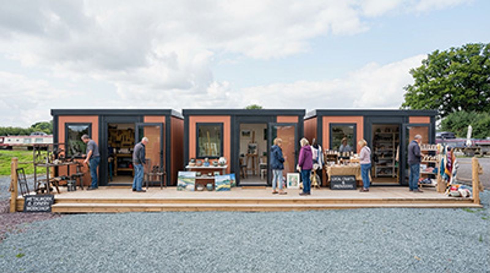A PrefabX unit in use as a trade workshop