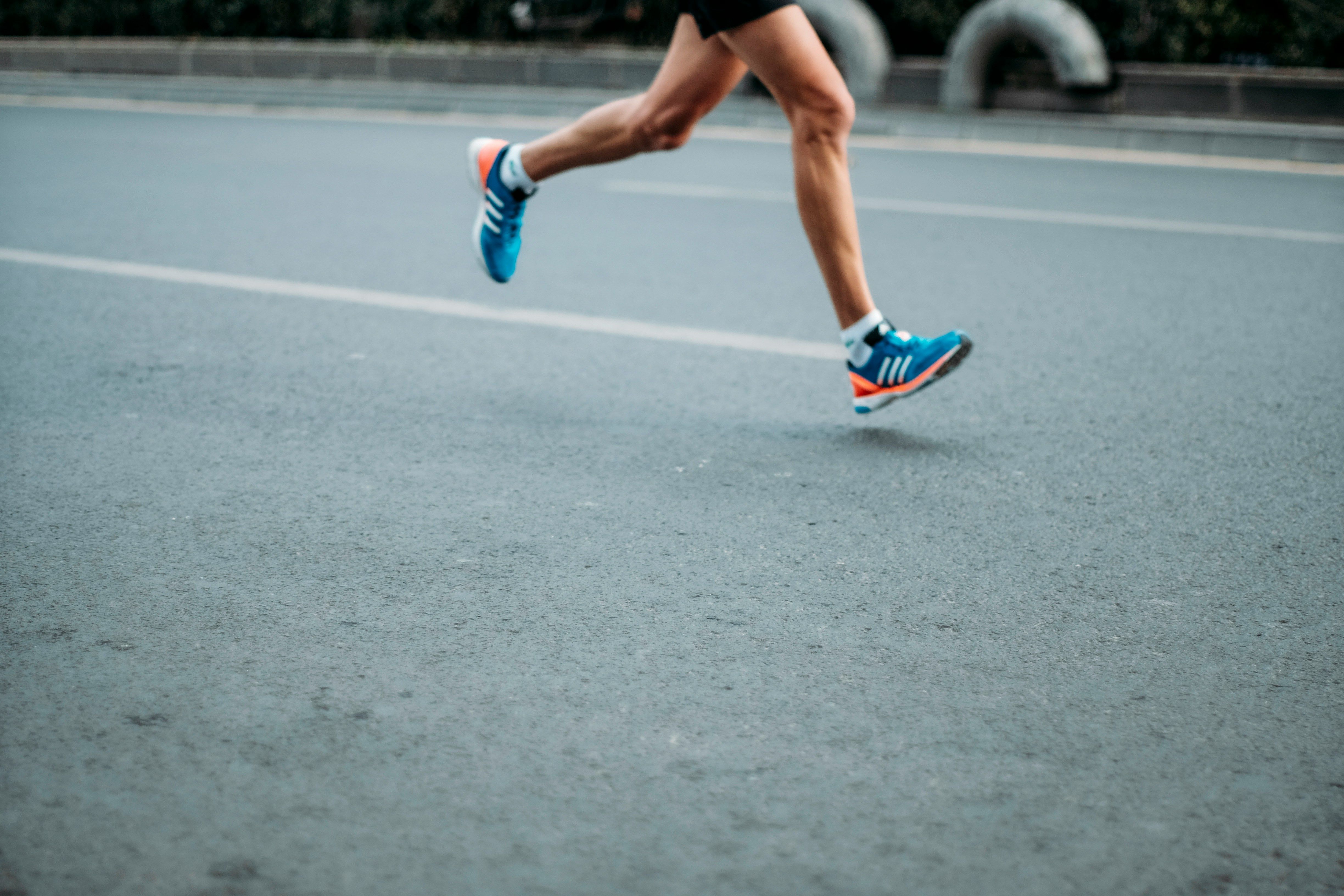 A person running
