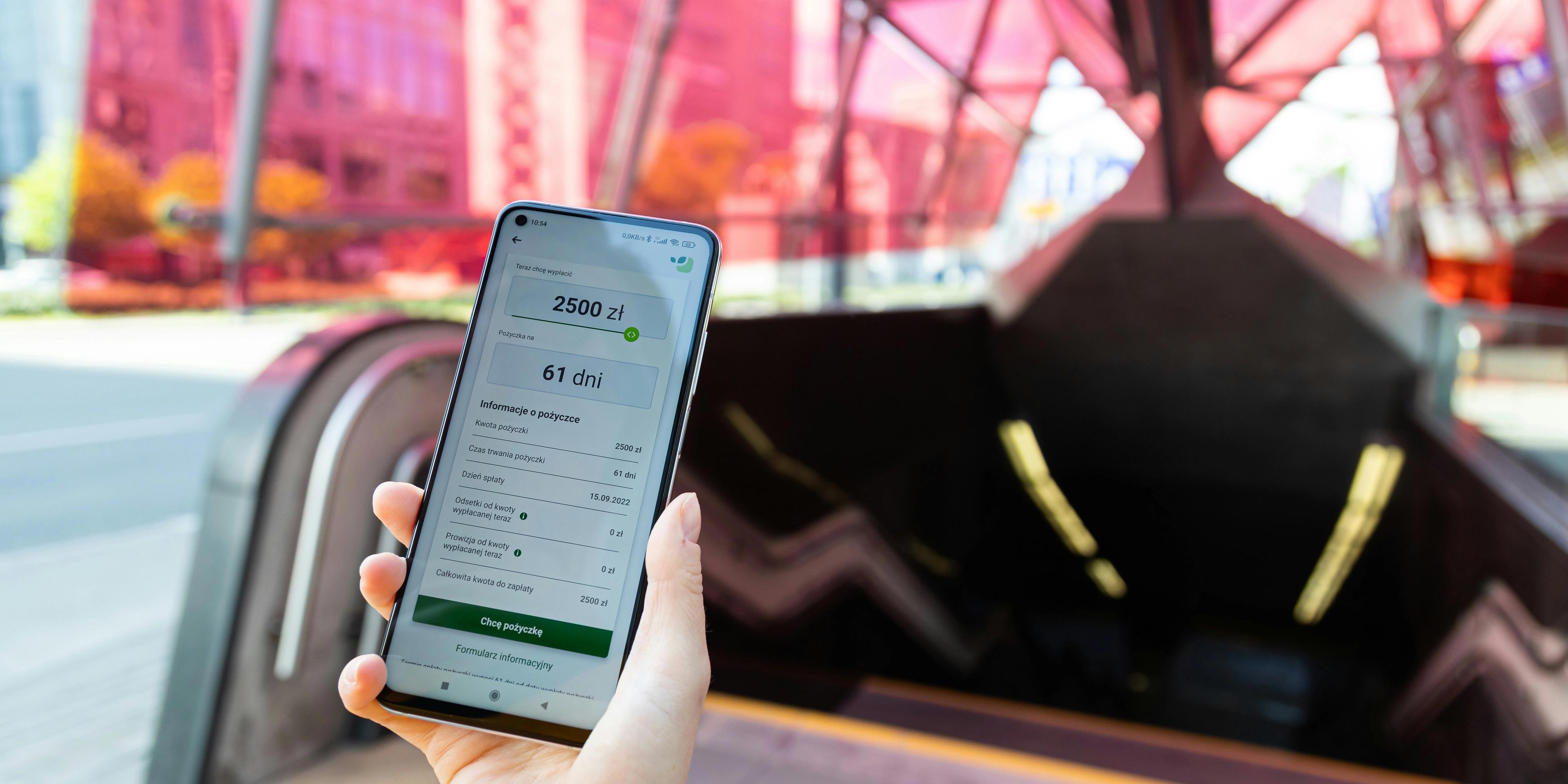 A person holding a phone