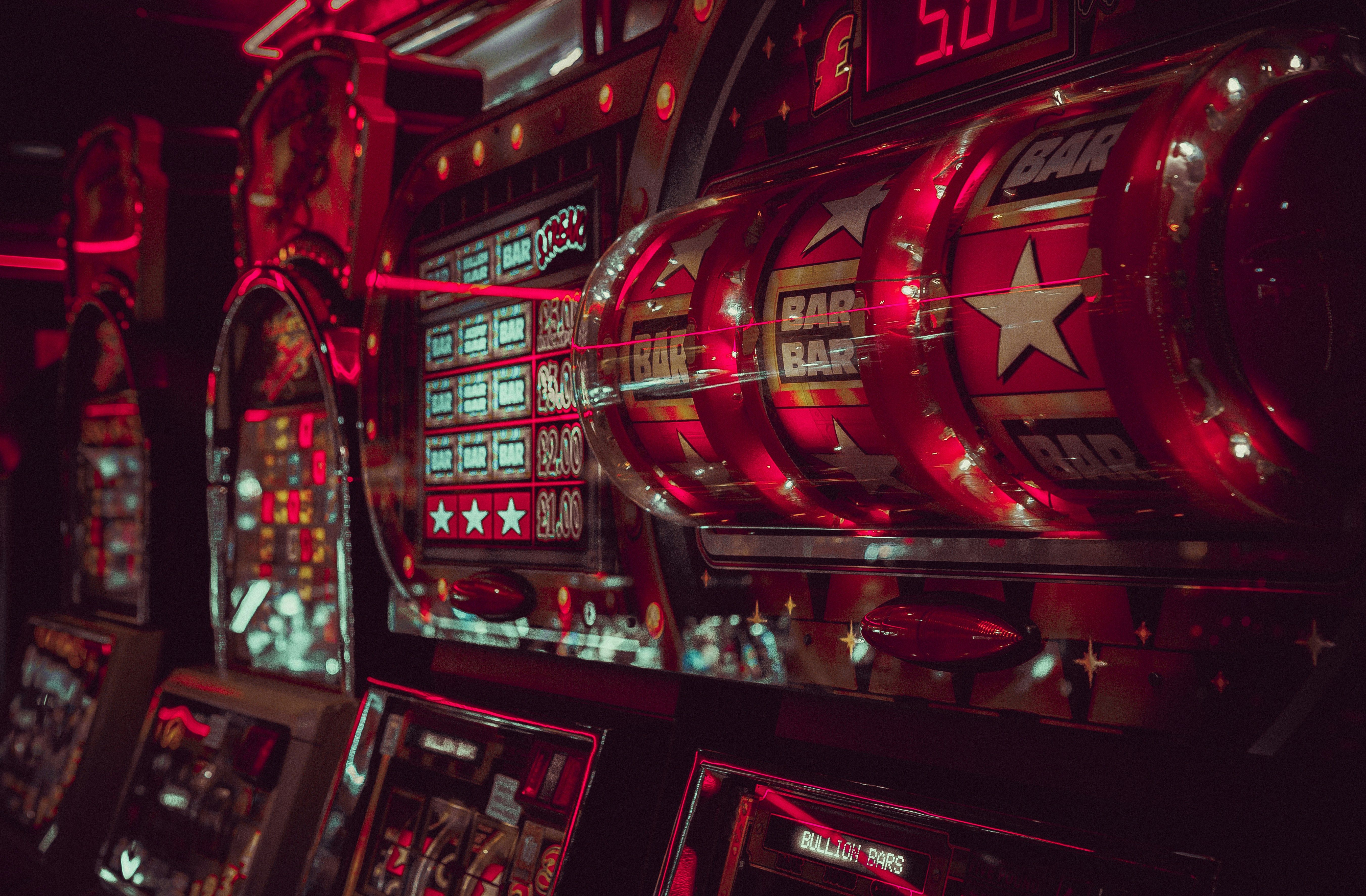 A photo of a slot machine
