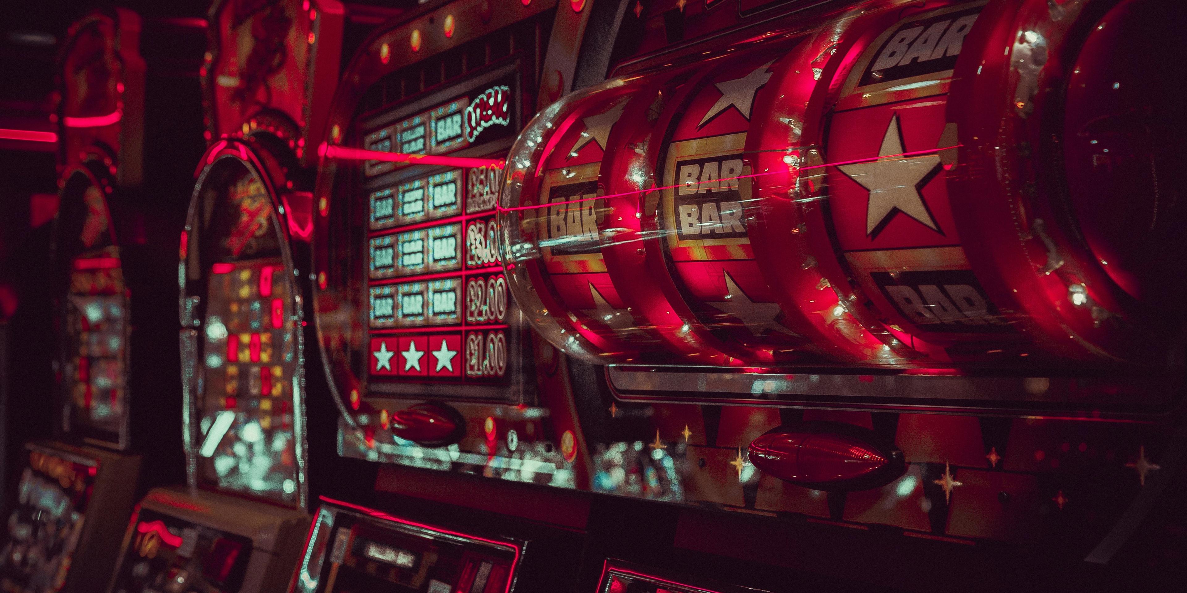 A photo of a slot machine