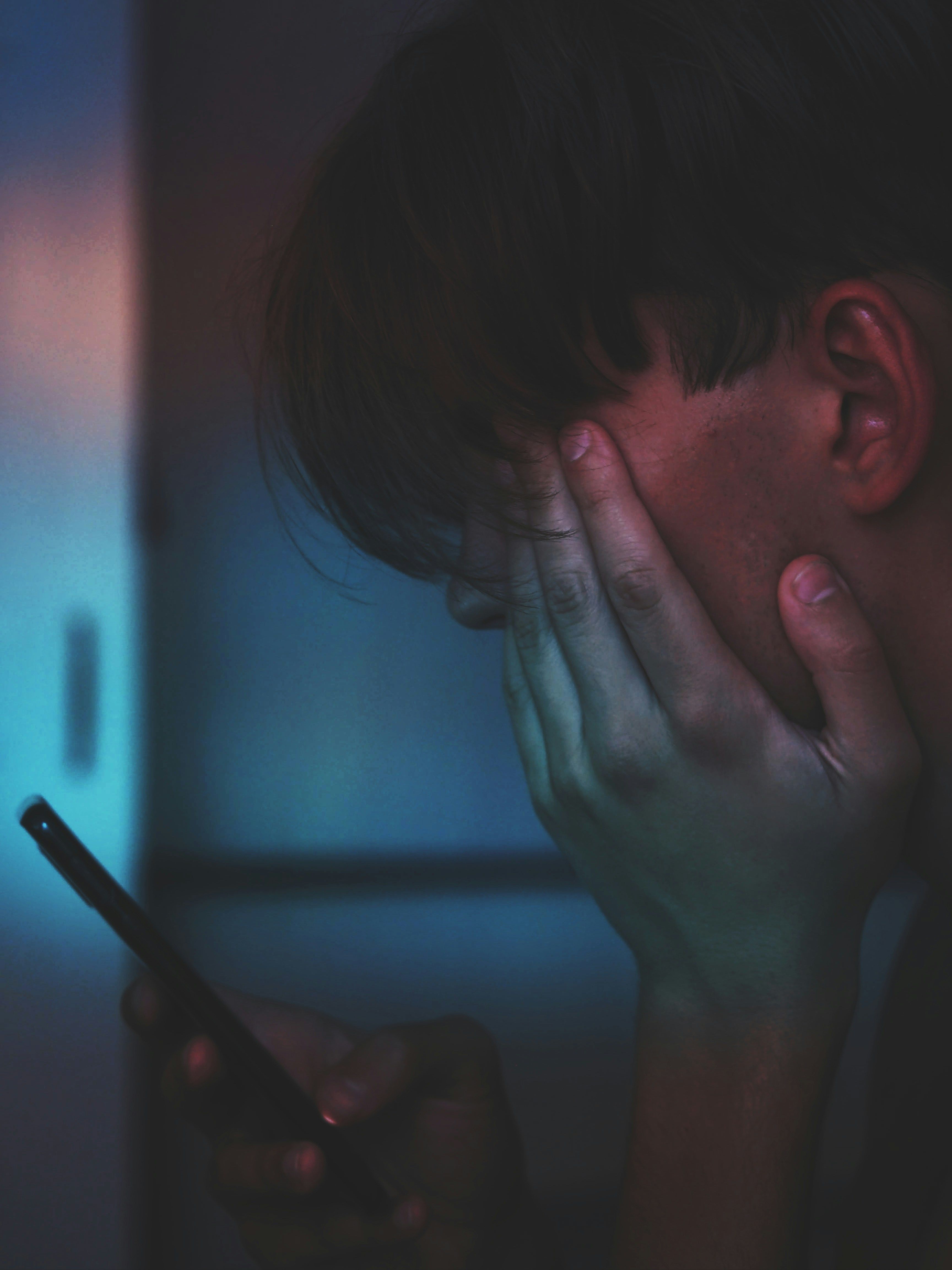 A man holding a phone