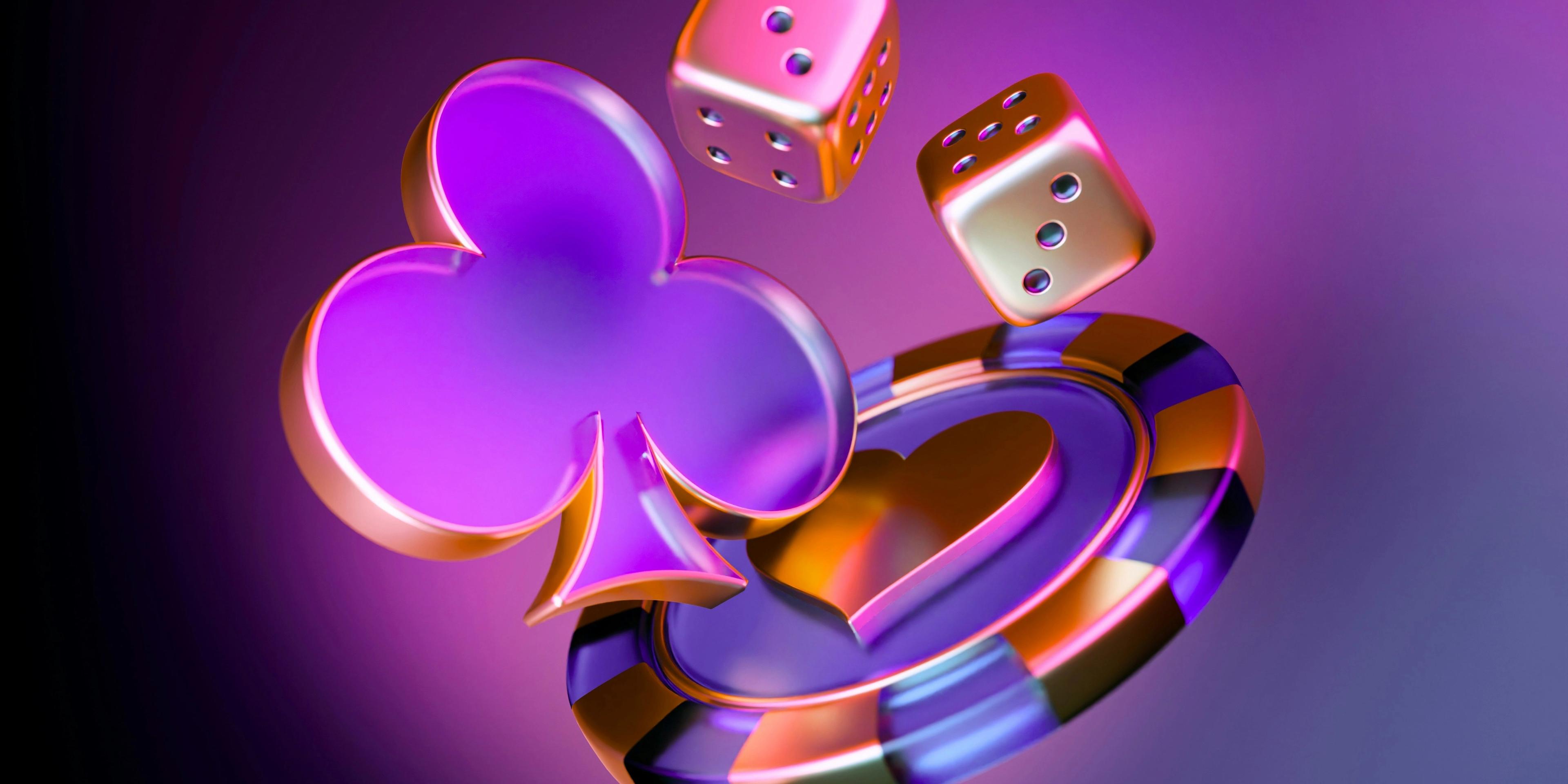 A gambling logos floating