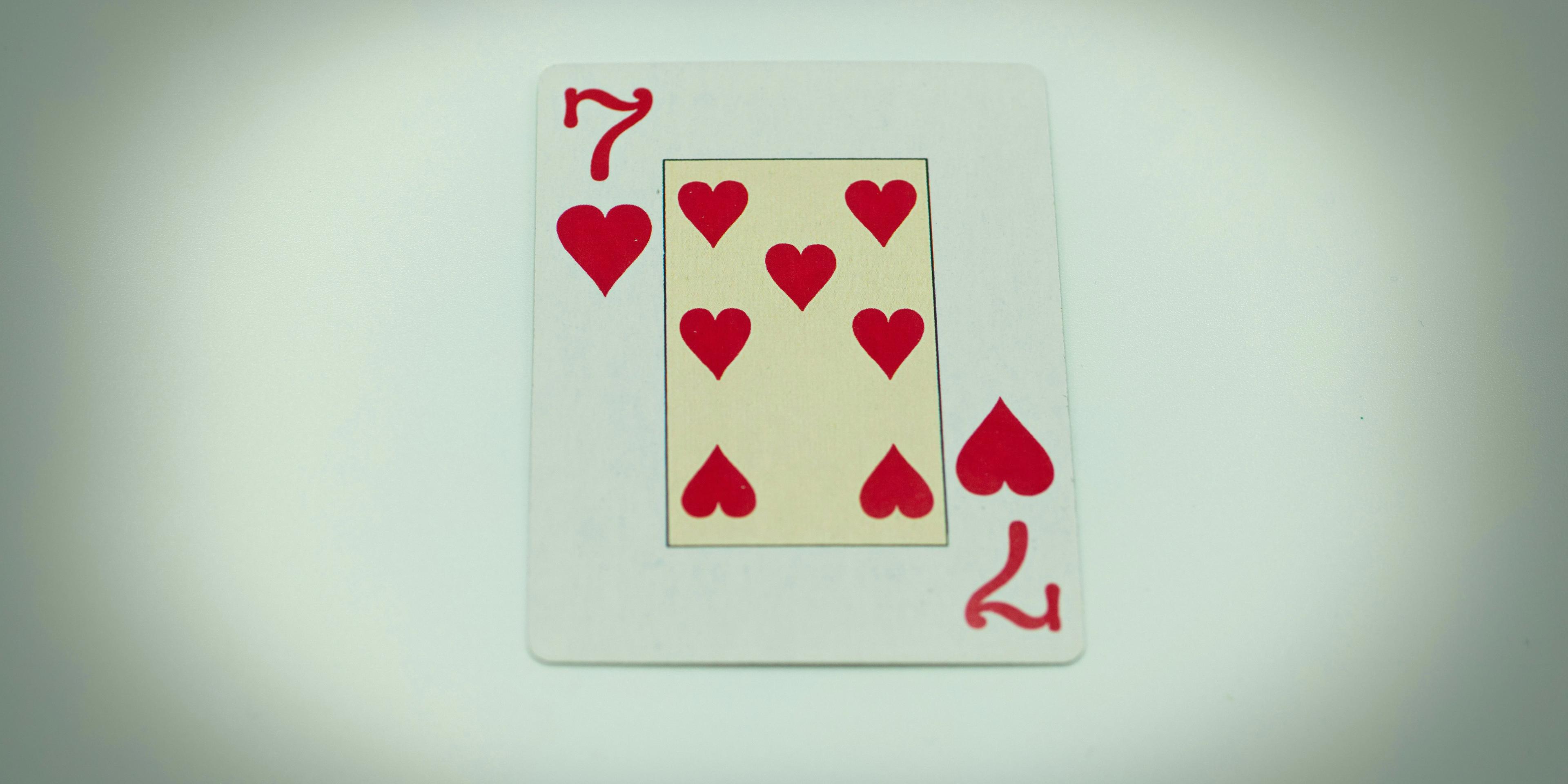 A piece of card