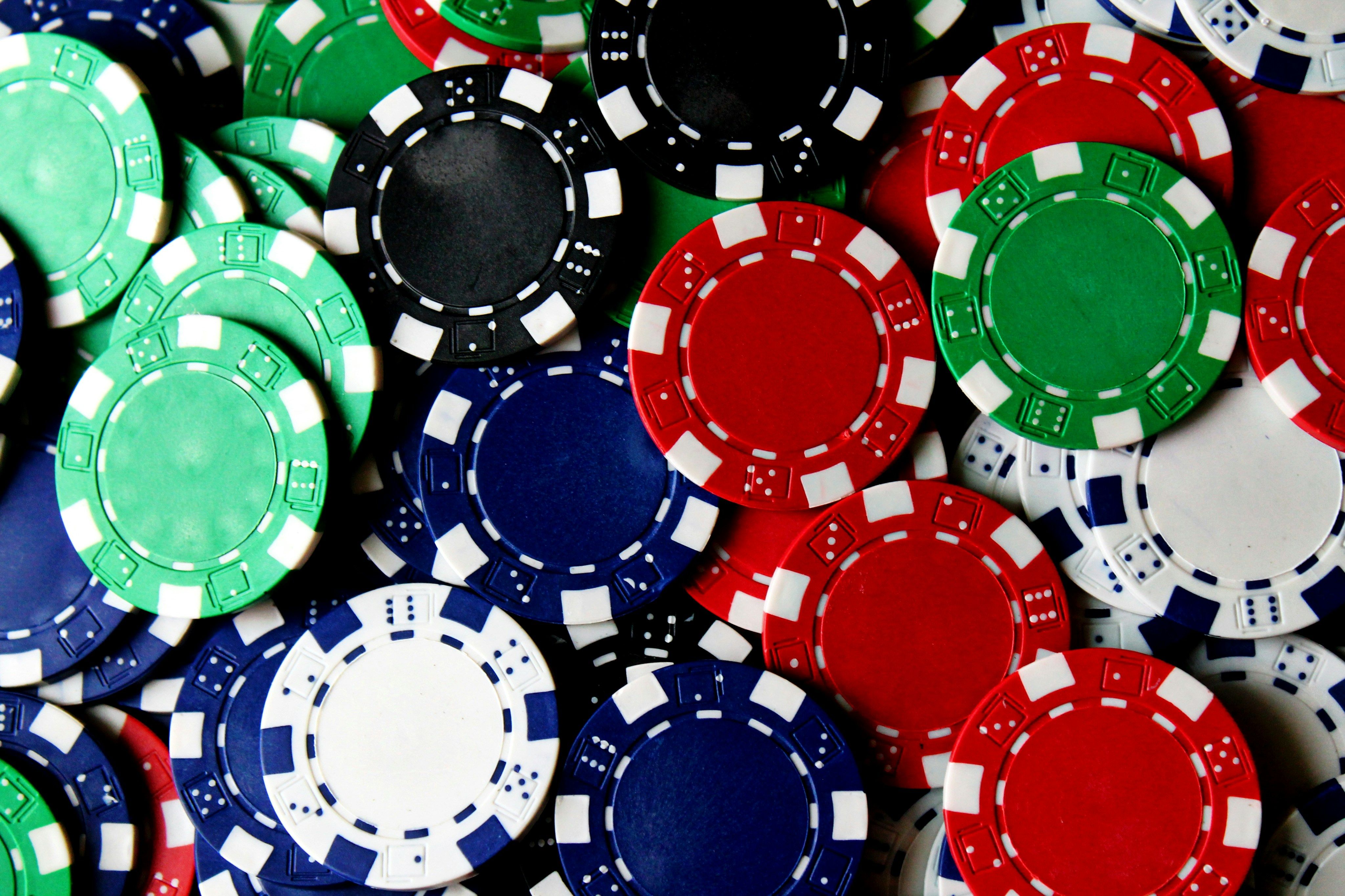 A photo of casino chips