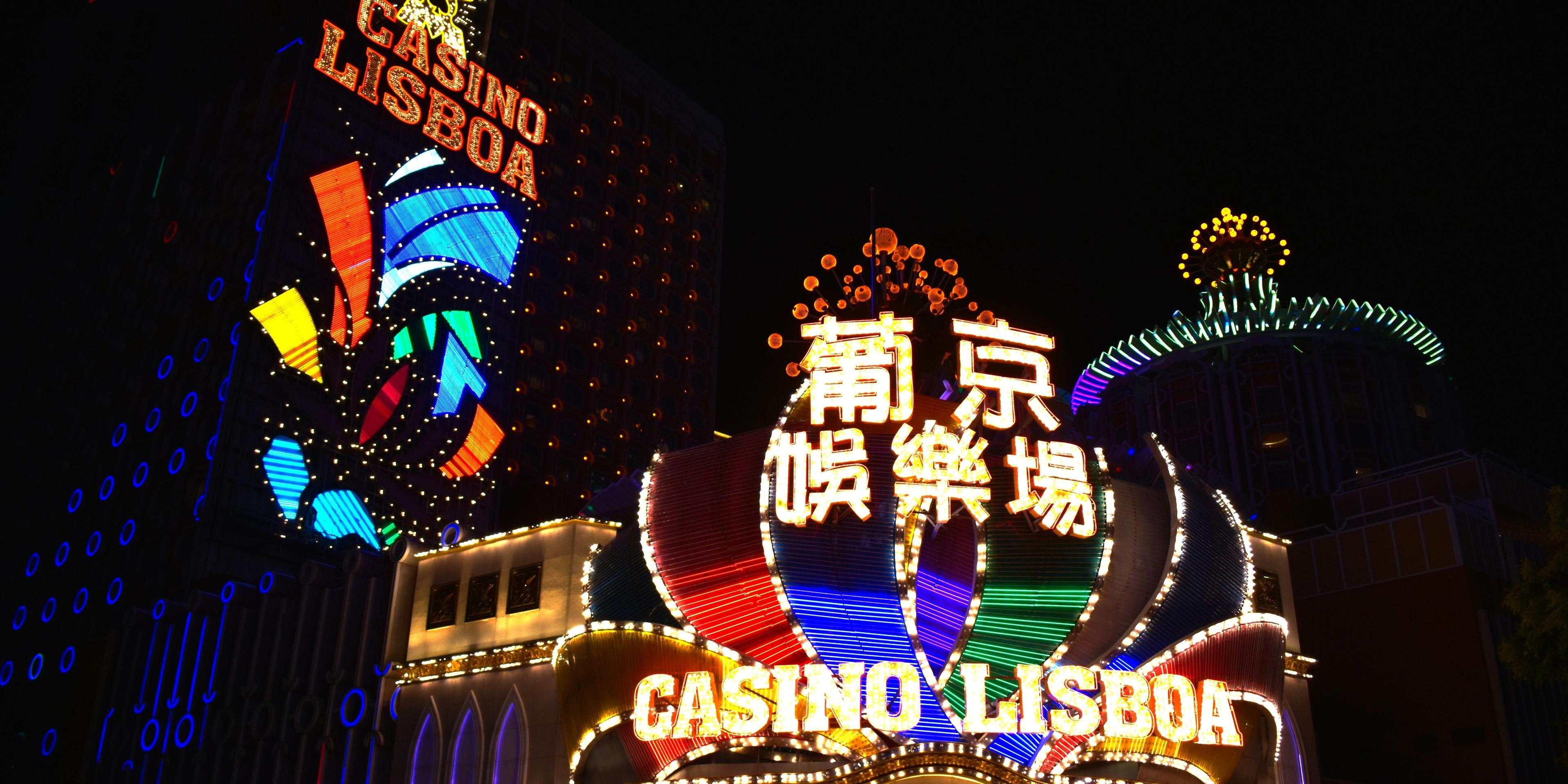 A front of a casino