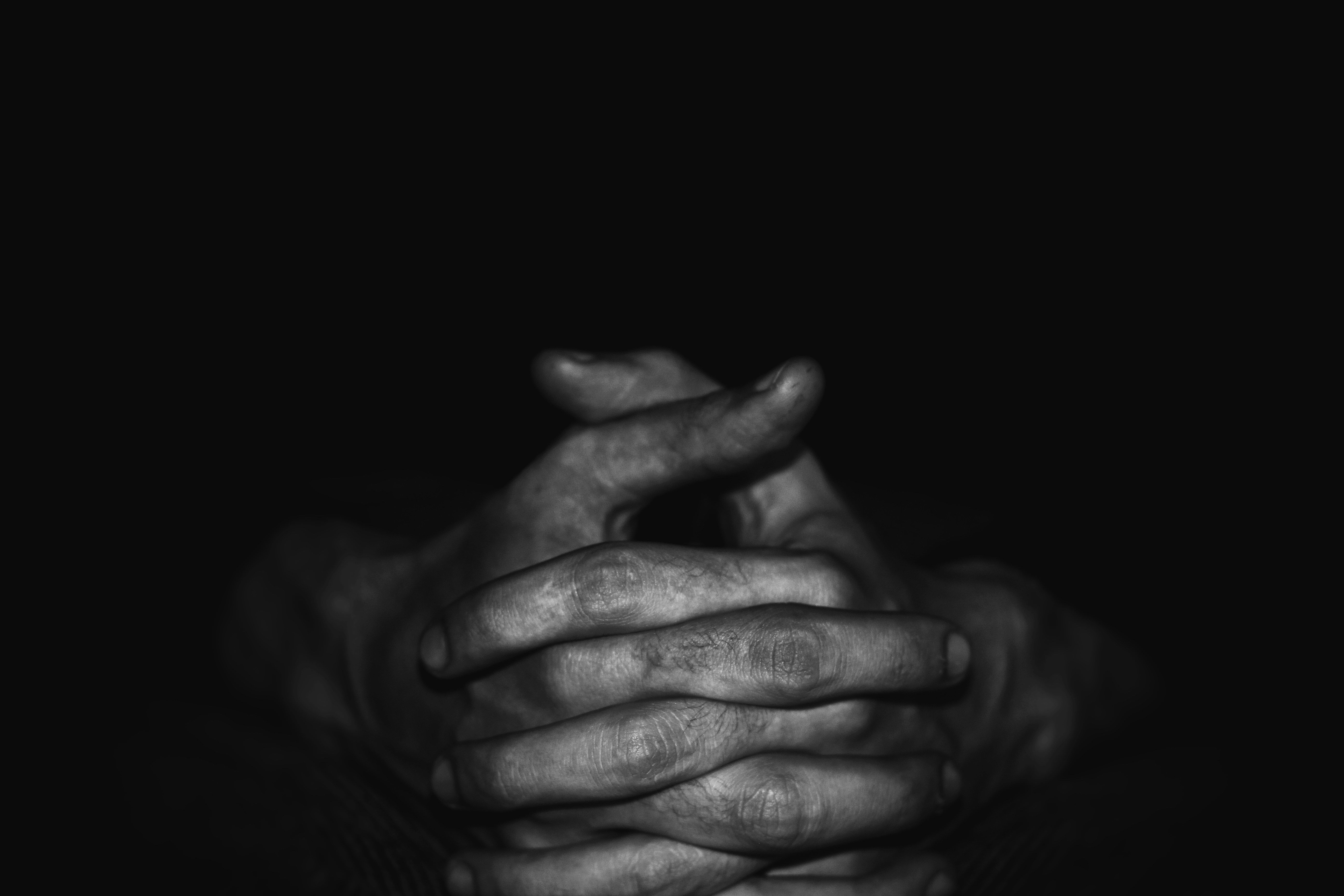 A hand of a person